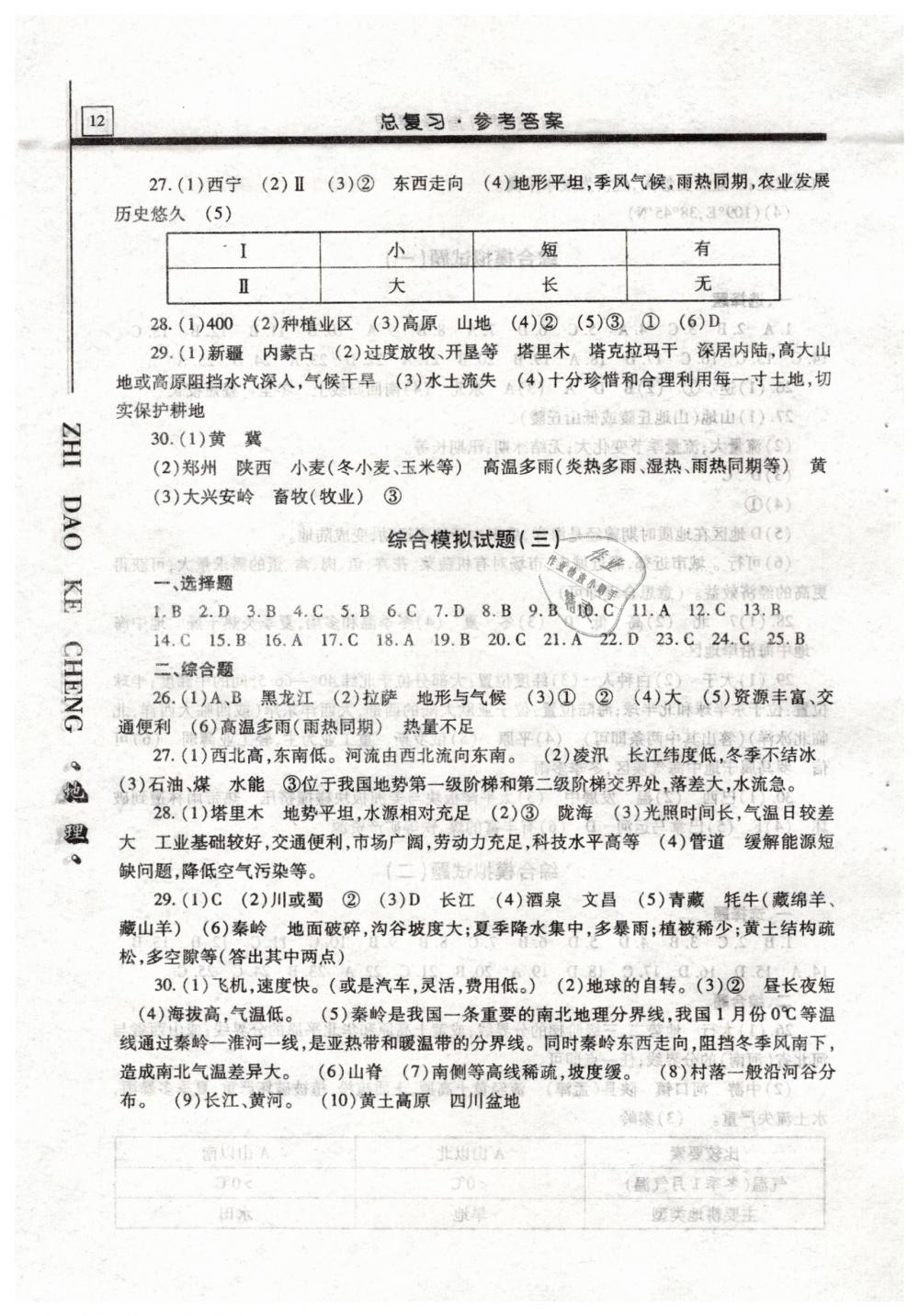 2019年自主学习指导课程八年级地理总复习人教版 第12页