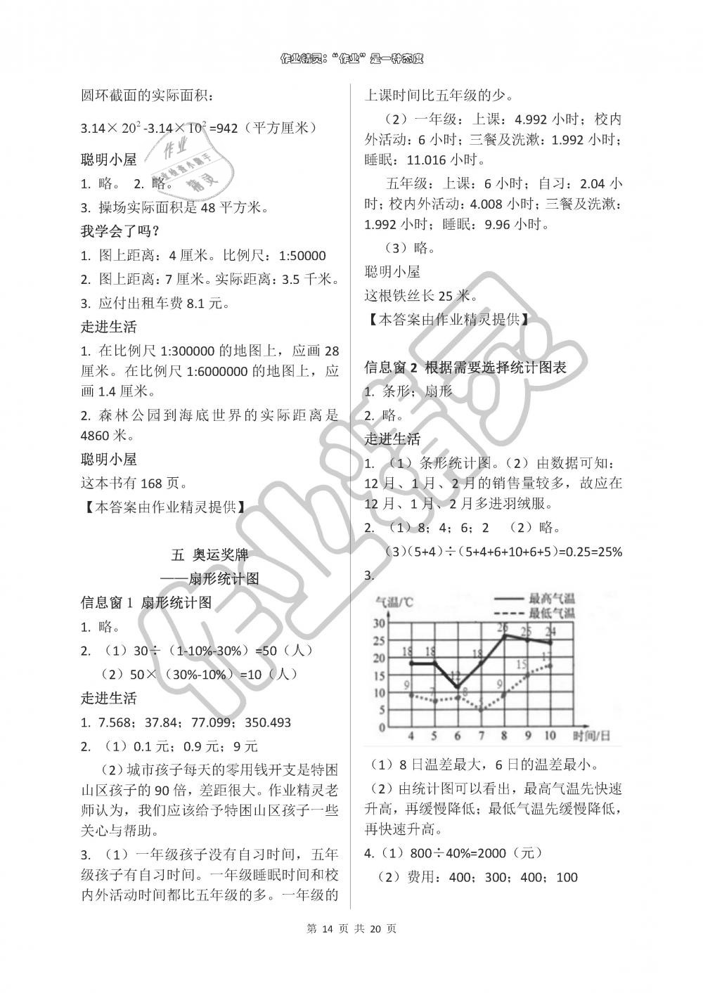 2019年新课堂同步学习与探究六年级数学下册青岛版 第14页