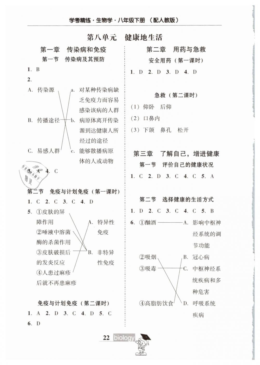 2019年南粵學(xué)典學(xué)考精練八年級(jí)生物學(xué)下冊(cè)人教版 第10頁