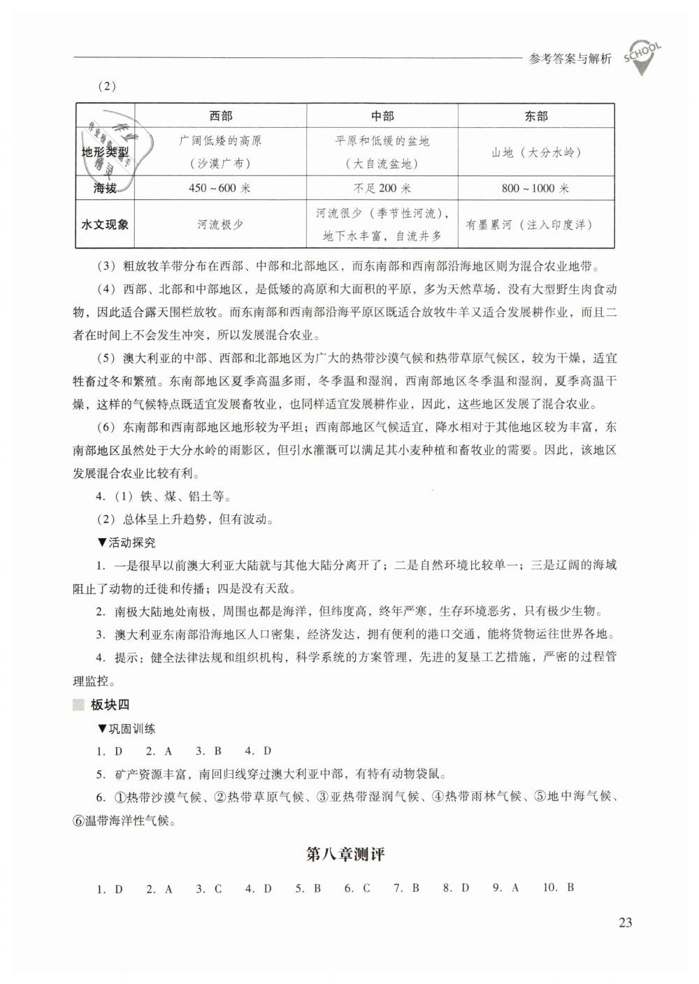 2019年新課程問題解決導學方案七年級地理下冊人教版 第23頁