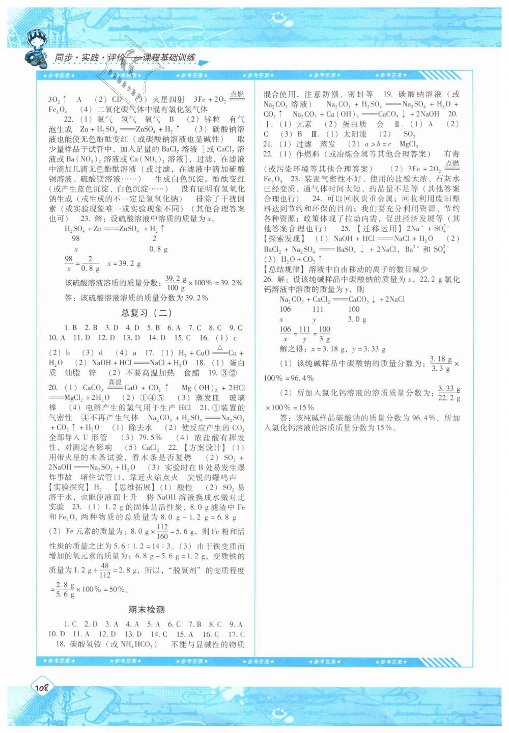 2019年課程基礎(chǔ)訓(xùn)練九年級化學(xué)下冊人教版湖南少年兒童出版社 第7頁