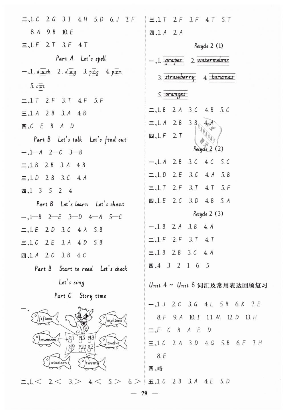 2019年陽(yáng)光同學(xué)課時(shí)優(yōu)化作業(yè)三年級(jí)英語(yǔ)下冊(cè)人教PEP版 第5頁(yè)