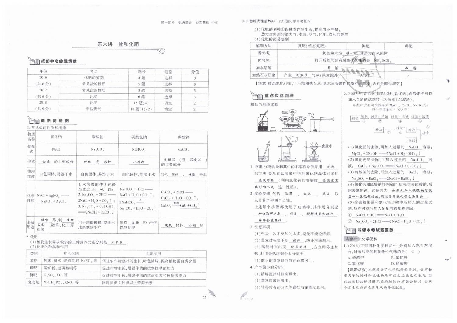 2019年蓉城優(yōu)課堂給力A加九年級化學中考復習 第18頁