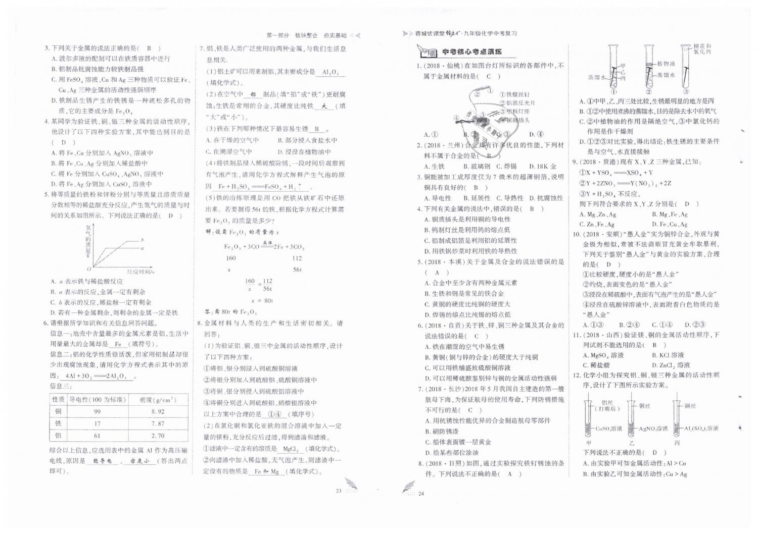 2019年蓉城優(yōu)課堂給力A加九年級化學(xué)中考復(fù)習(xí) 第12頁