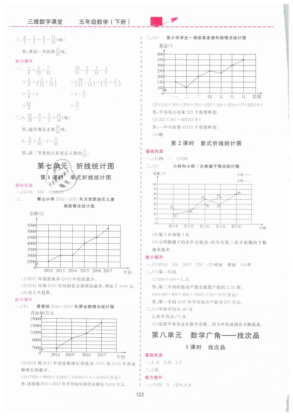 2019年三維數(shù)字課堂五年級(jí)數(shù)學(xué)下冊(cè)人教版 第8頁(yè)