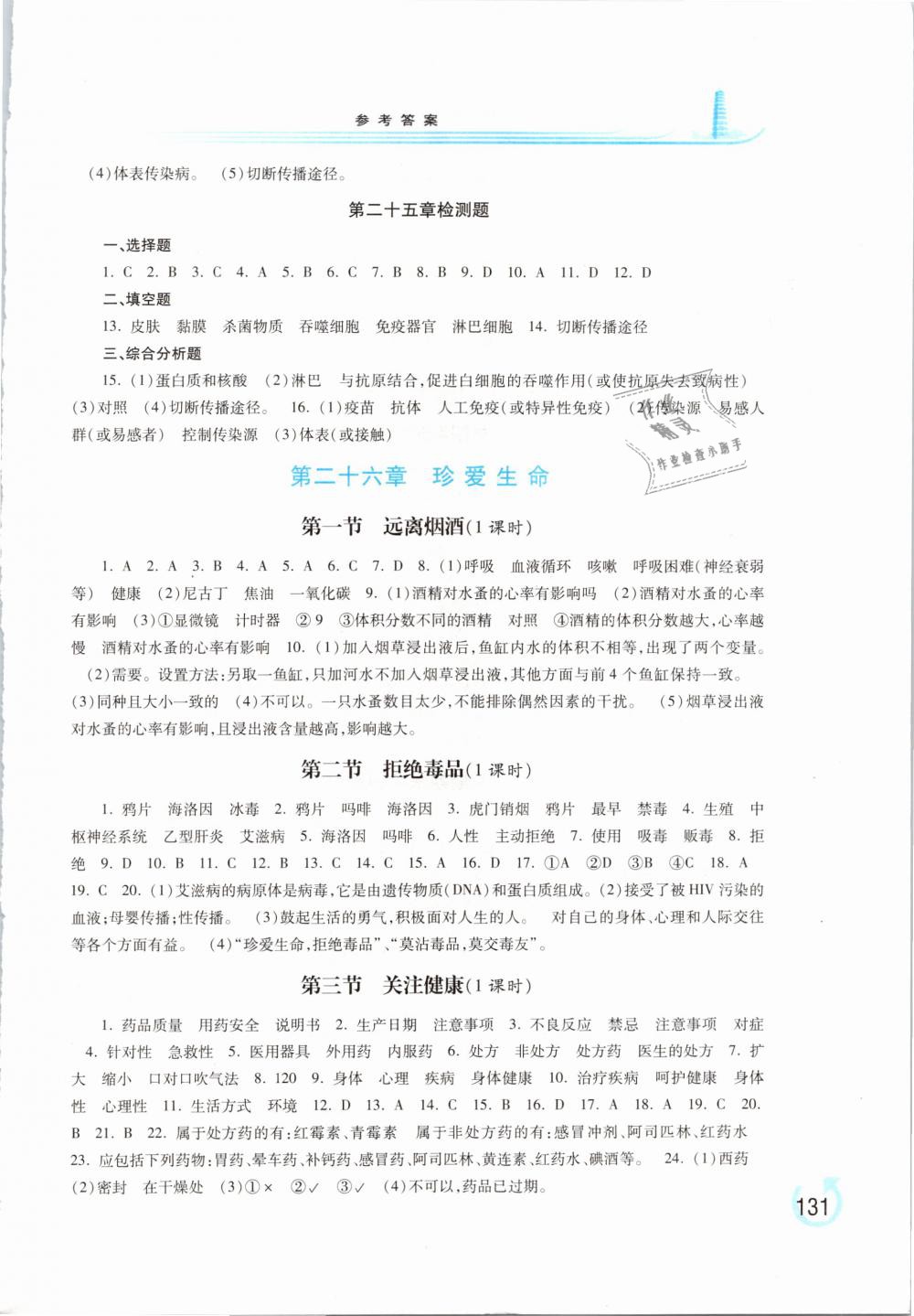 2019年學(xué)習(xí)檢測(cè)八年級(jí)生物學(xué)下冊(cè)蘇教版 第9頁(yè)