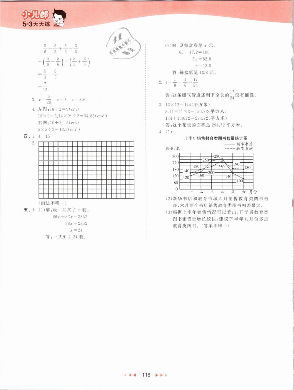 2019年53天天練小學(xué)數(shù)學(xué)五年級(jí)下冊(cè)蘇教版 第24頁(yè)