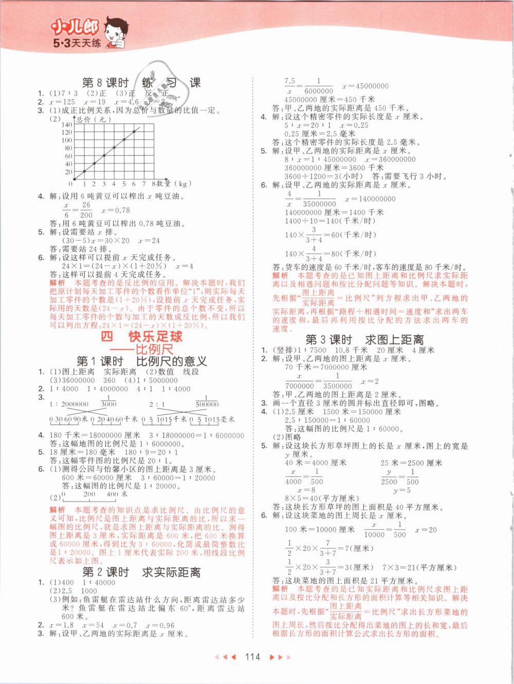 2019年53天天練小學數(shù)學六年級下冊青島版 第6頁