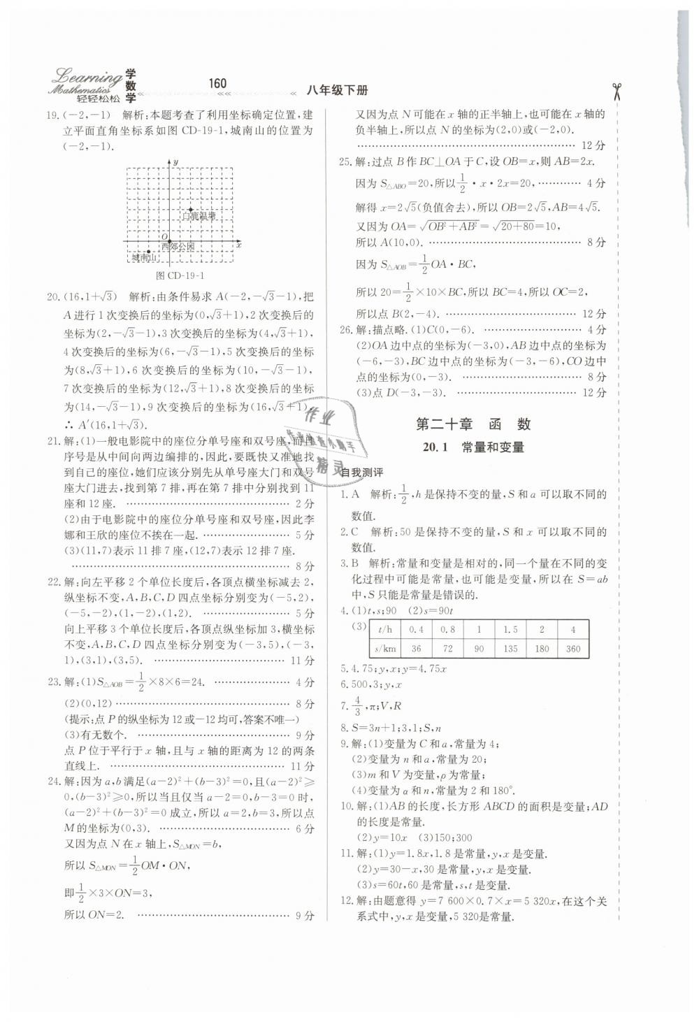 2019年轻轻松松学数学八年级下册冀教版 第14页