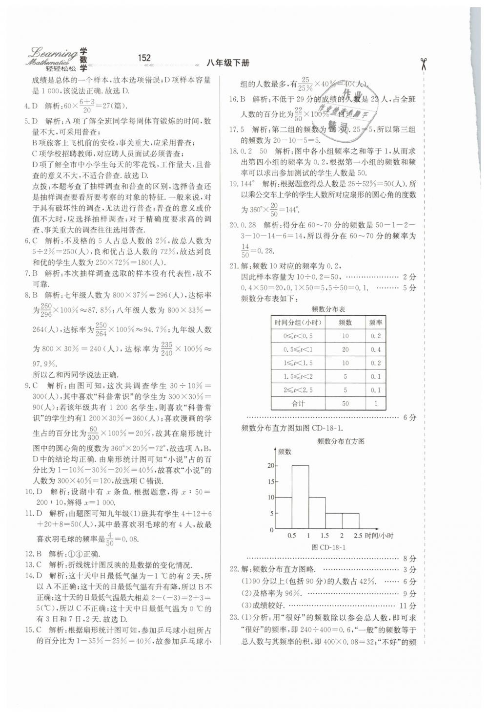 2019年轻轻松松学数学八年级下册冀教版 第6页