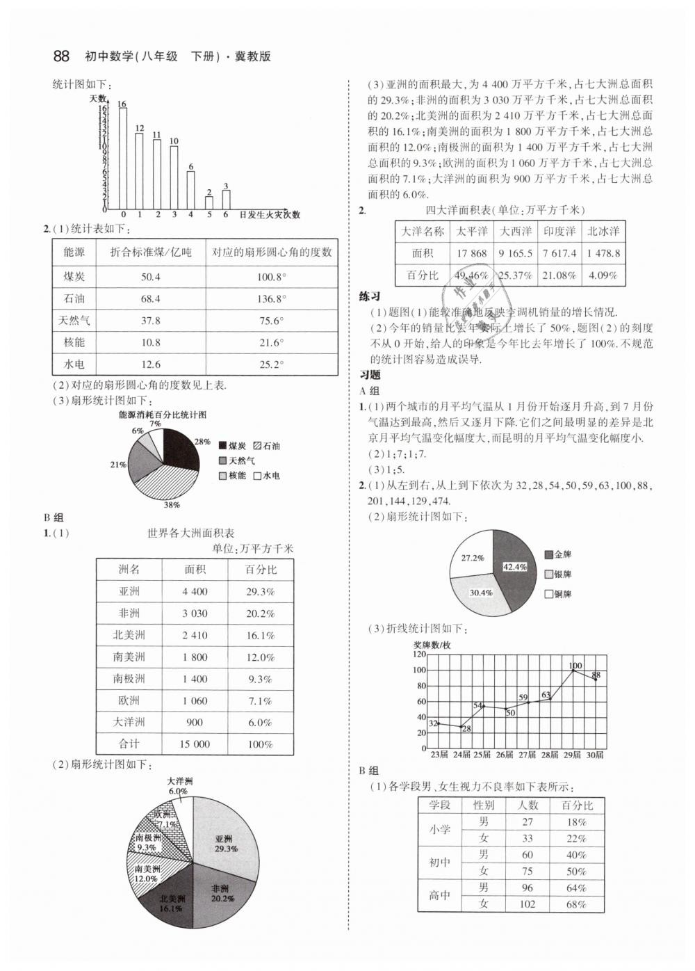 2019年5年中考3年模擬初中數(shù)學八年級下冊冀教版 第46頁