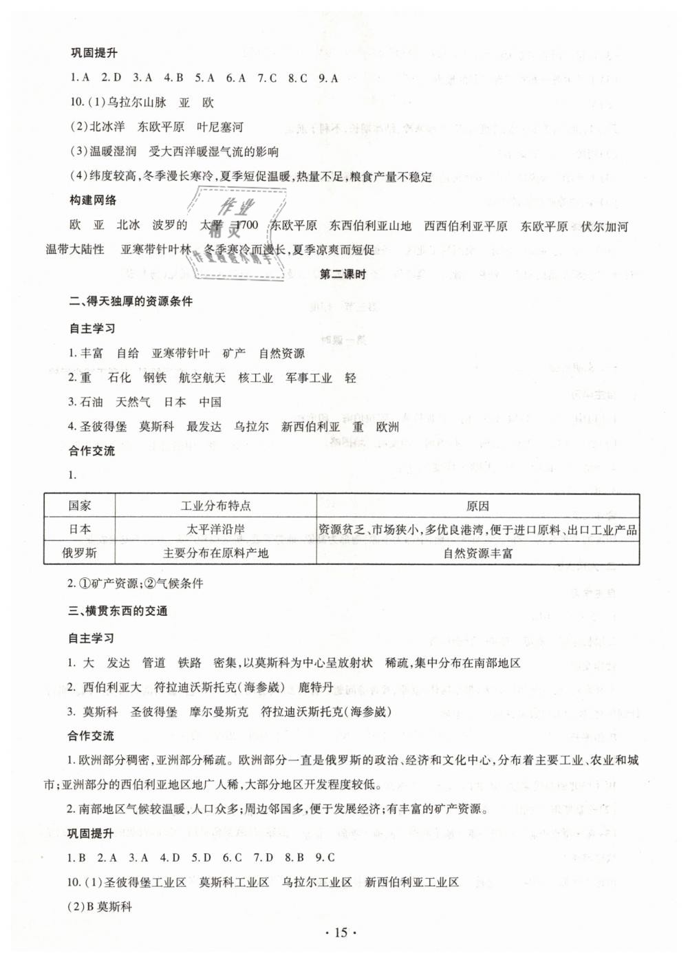 2019年同步學(xué)習(xí)七年級地理下冊商務(wù)星球版 第15頁