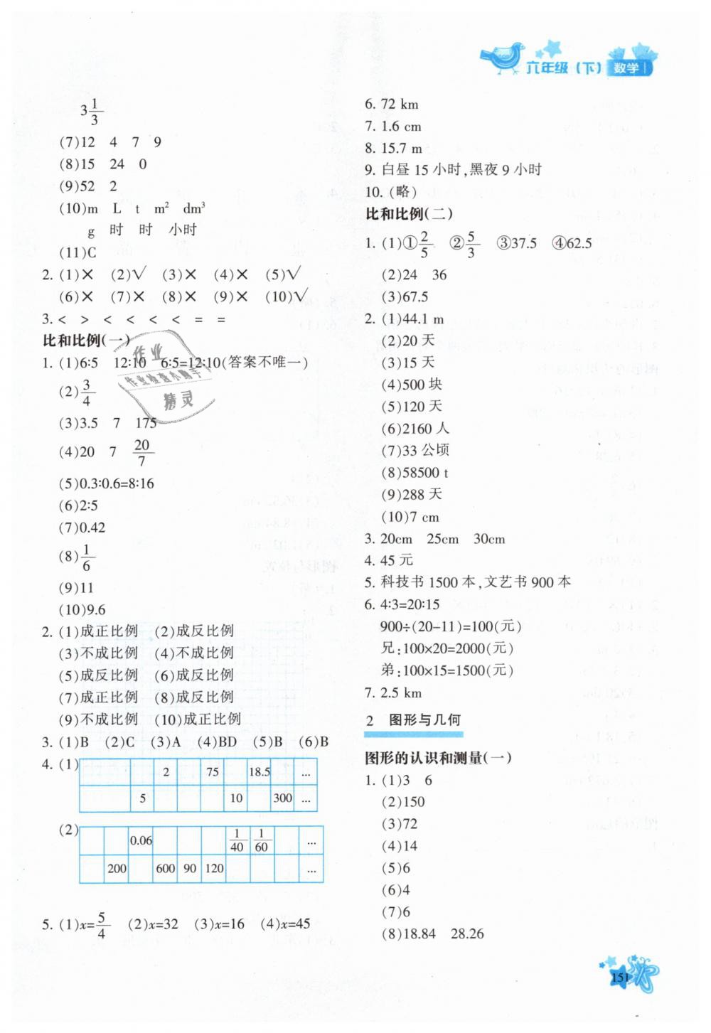 2019年新教材同步導(dǎo)學(xué)優(yōu)化設(shè)計(jì)課課練六年級(jí)數(shù)學(xué)下冊(cè)人教版 第17頁(yè)