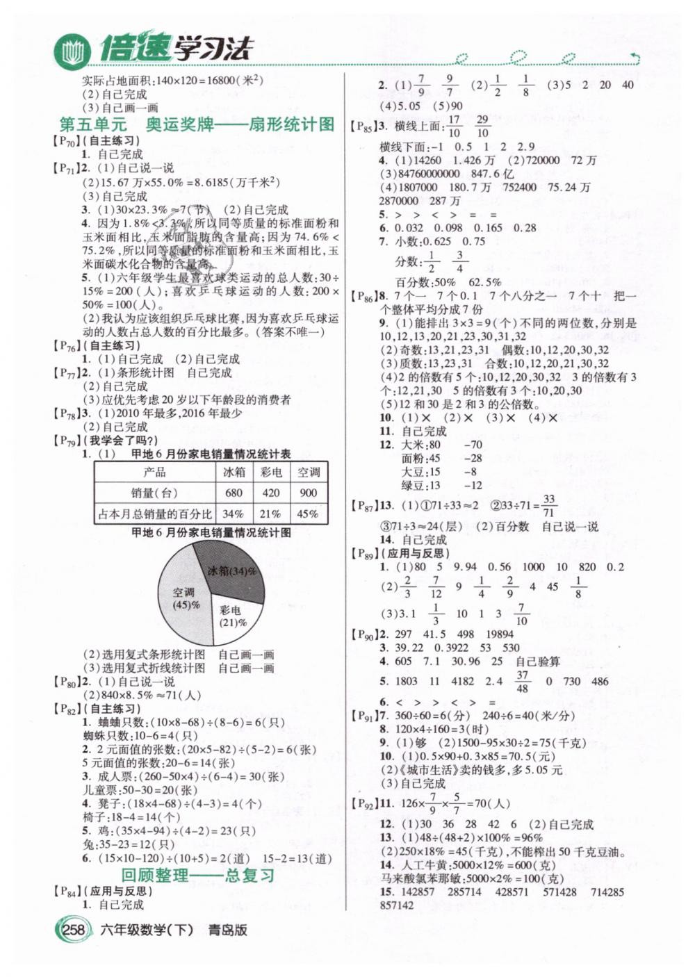 2019年教材課本六年級數(shù)學(xué)下冊青島版 第5頁