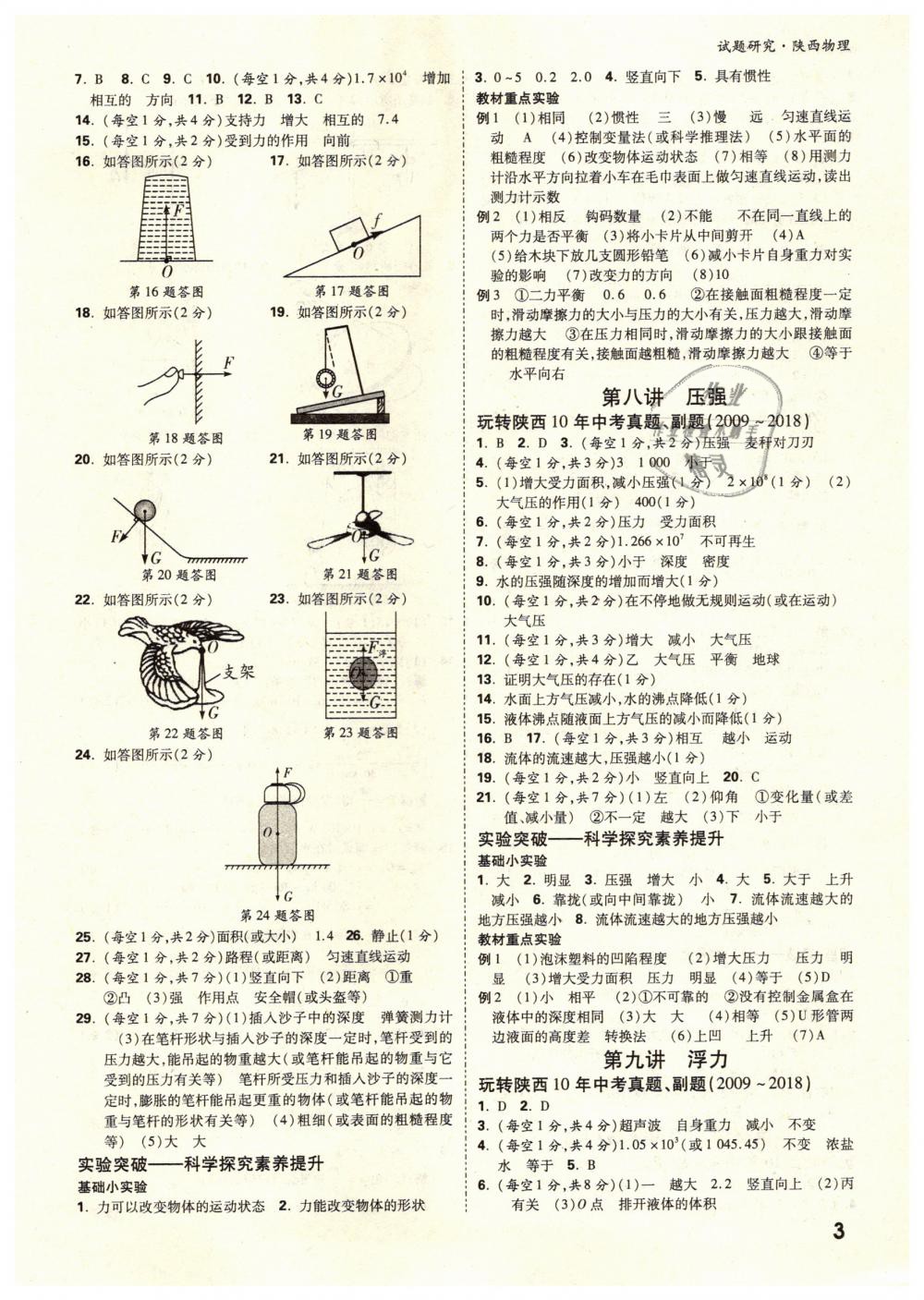 2019年萬唯教育中考試題研究九年級物理陜西專版 第3頁