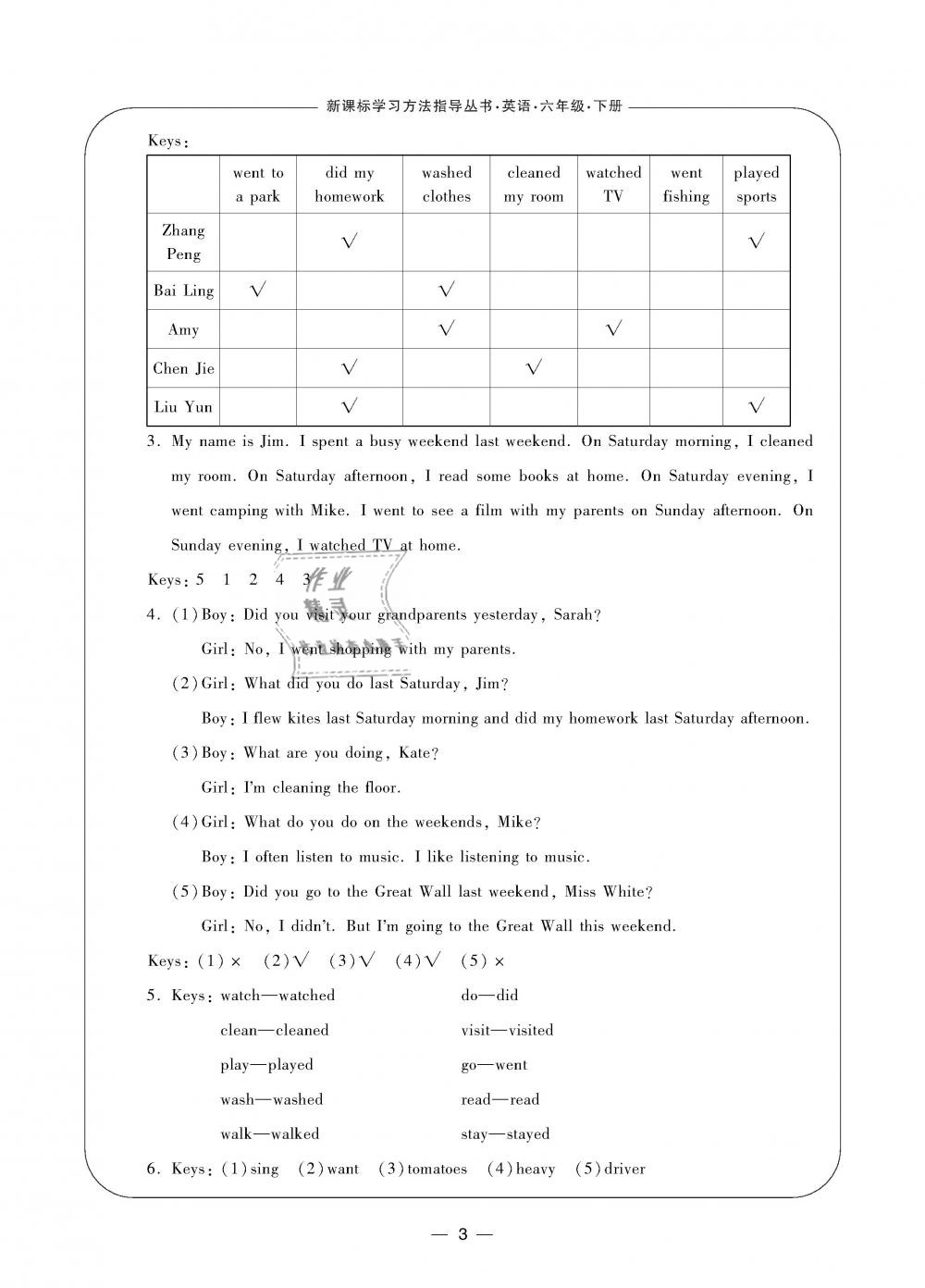 2019年新課標學習方法指導叢書六年級英語下冊人教版 第3頁