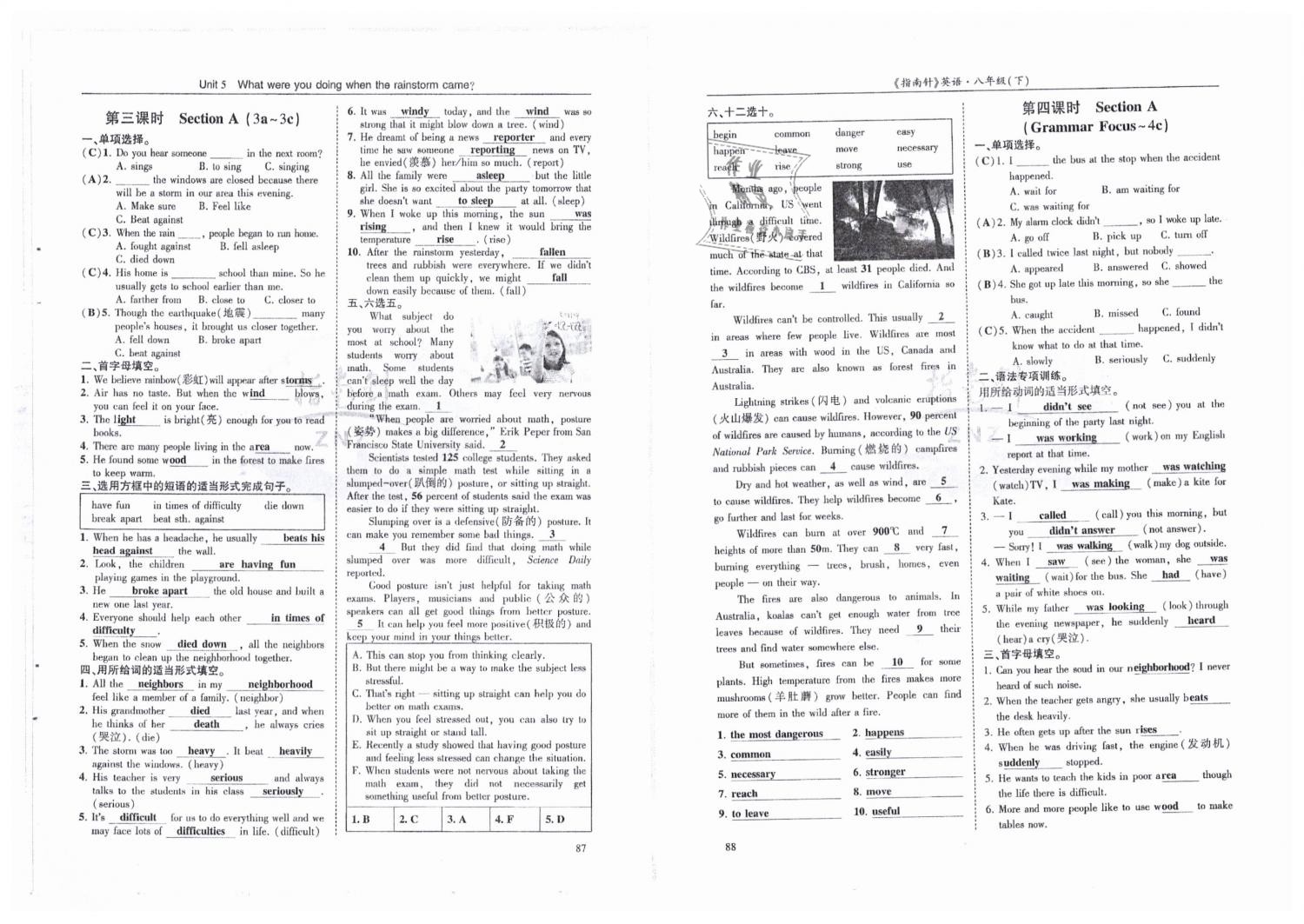 2019年指南針高分必備八年級(jí)英語下冊(cè)人教版 第44頁