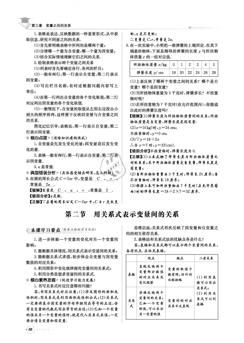 2019年初中數(shù)學(xué)每日核心導(dǎo)學(xué)七年級下冊北師大版 第55頁