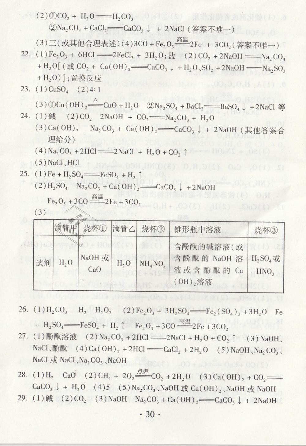 2019年綜合素質(zhì)學(xué)化學(xué)隨堂反饋九年級下冊滬教版 第30頁