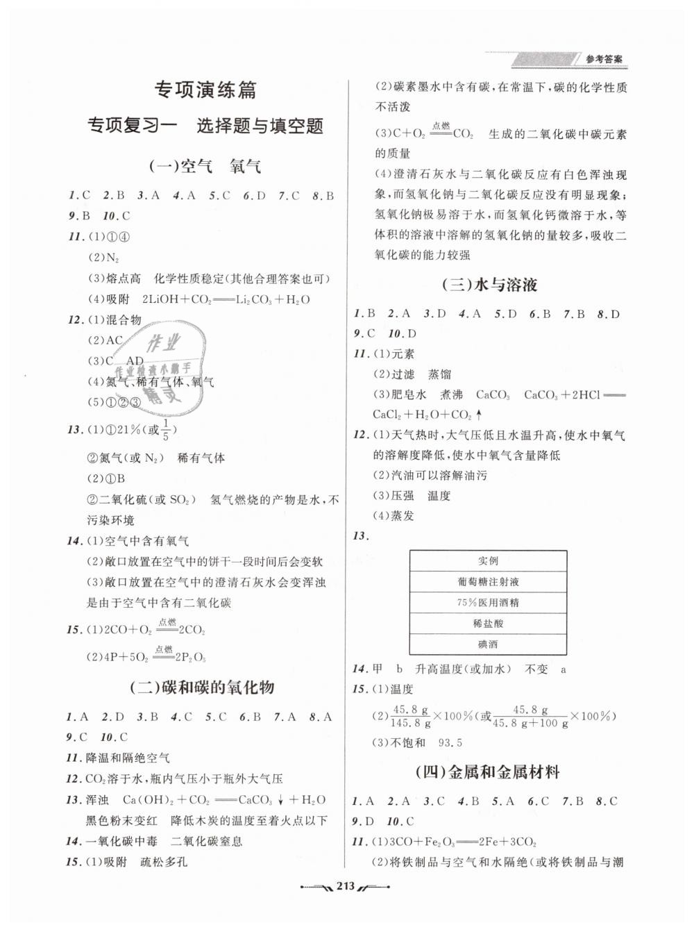 2019年中考全程复习训练化学大连专版 第19页