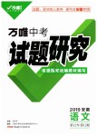 2019年万唯教育中考试题研究语文安徽专版