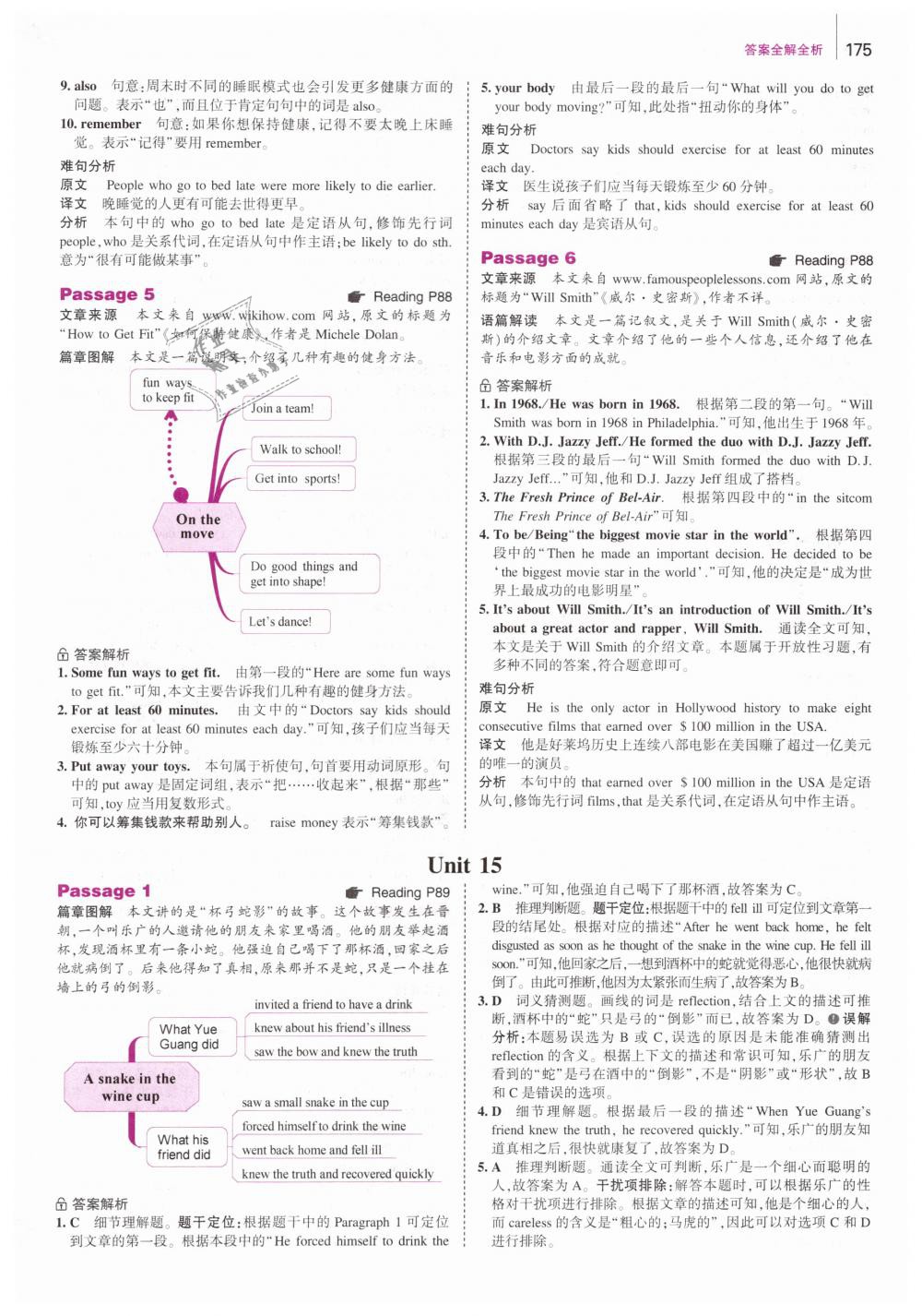 2019年53English英語完形填空與閱讀理解八年級(jí) 第33頁