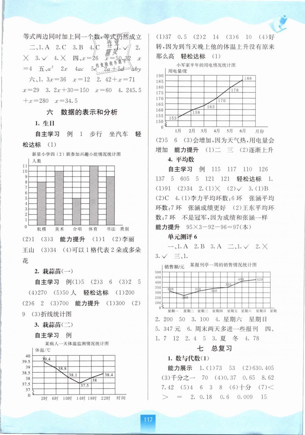 2019年自主學(xué)習(xí)能力測(cè)評(píng)四年級(jí)數(shù)學(xué)下冊(cè)北師大版 第7頁(yè)