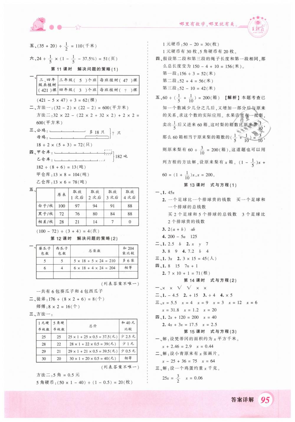 2019年创维新课堂六年级数学下册苏教版 第11页