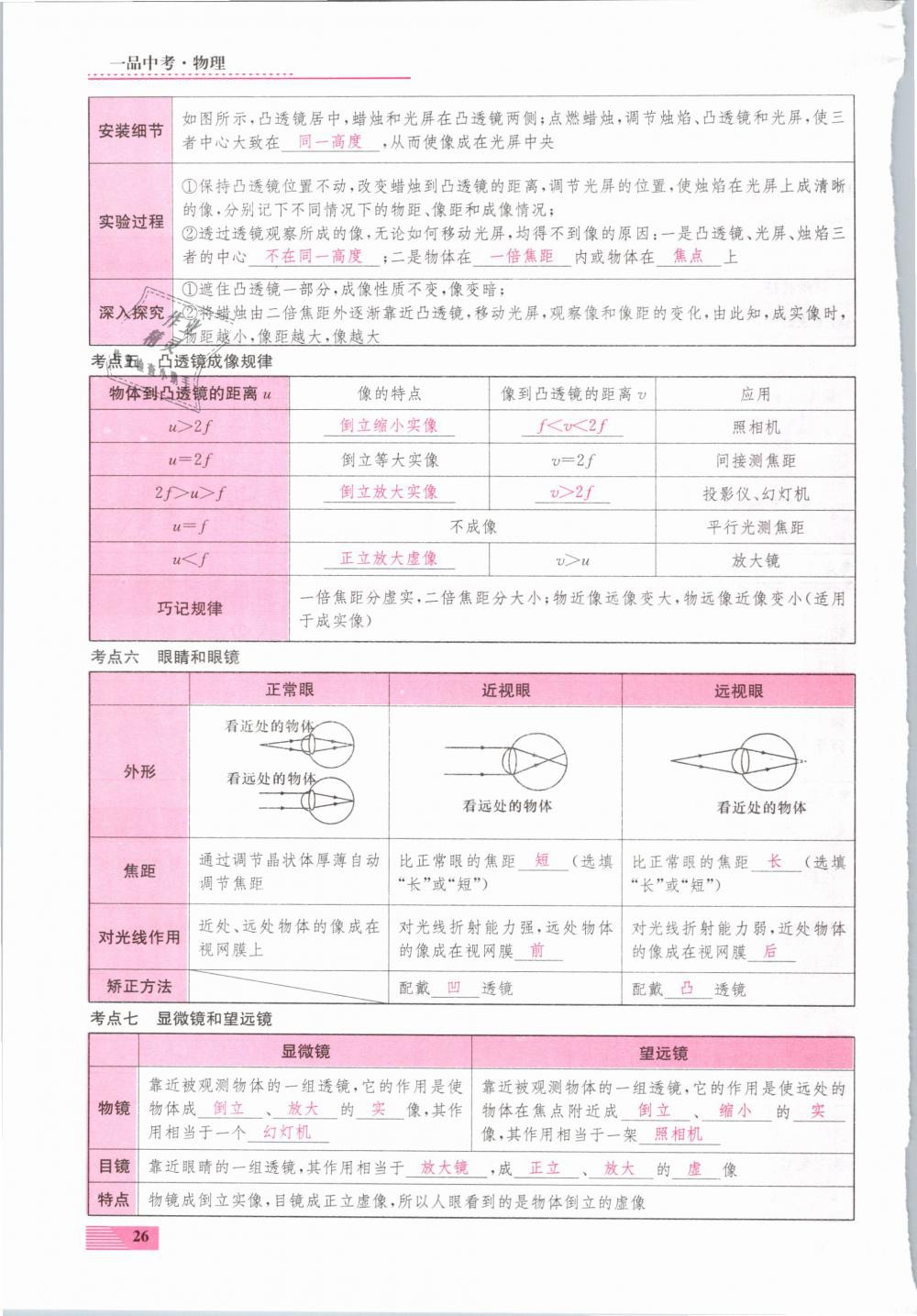 2019年新動力一品中考物理螺旋學(xué)習(xí)法 第26頁