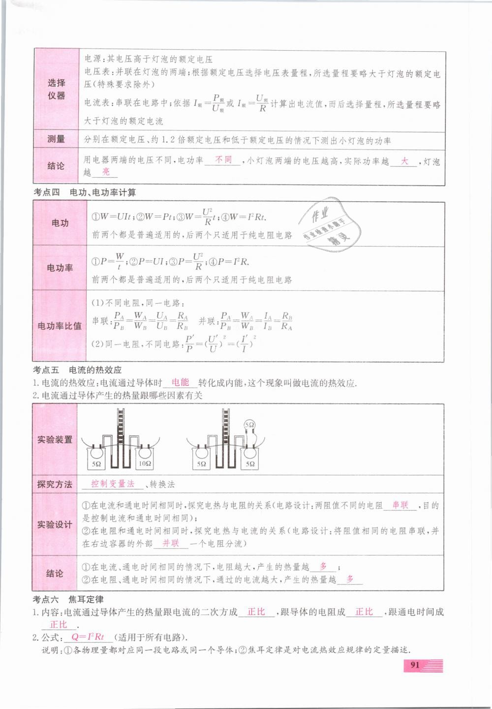 2019年新動力一品中考物理螺旋學習法 第91頁