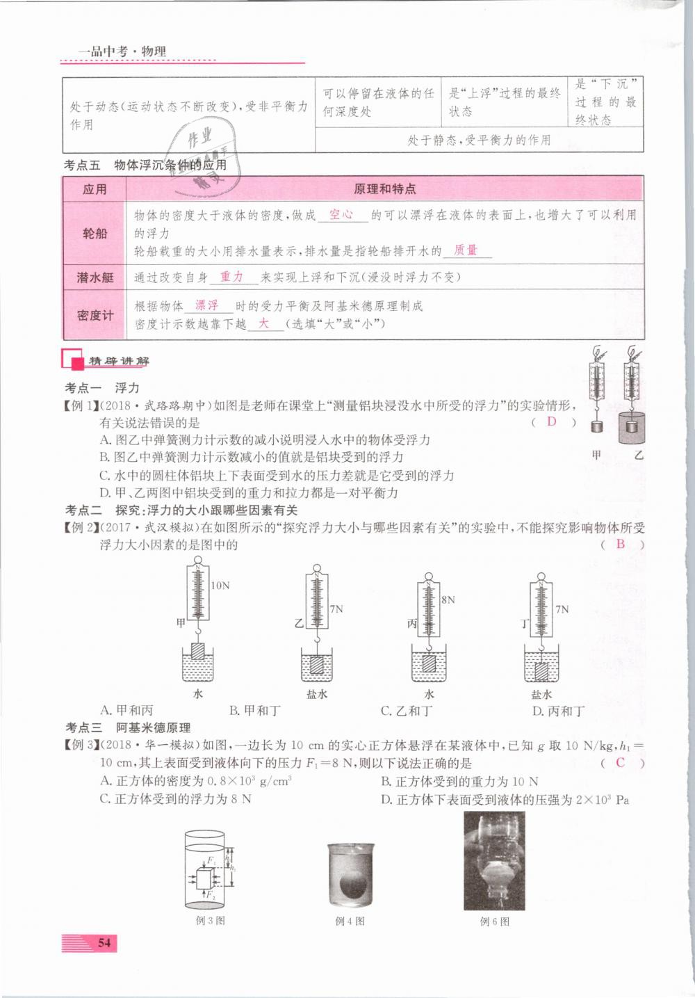 2019年新動力一品中考物理螺旋學習法 第54頁