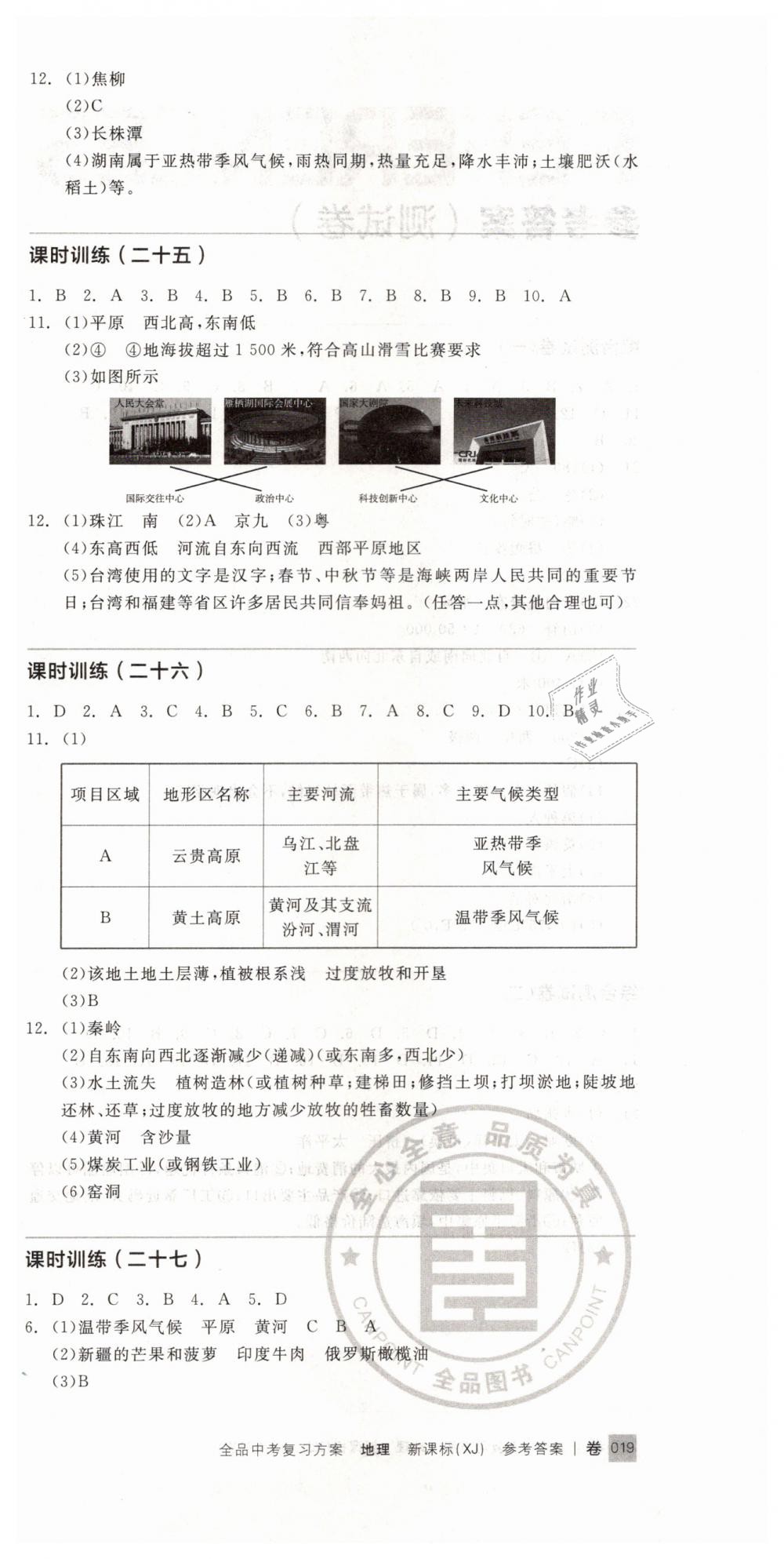 2019年全品中考復(fù)習(xí)方案九年級(jí)地理下冊(cè)湘教版 第21頁