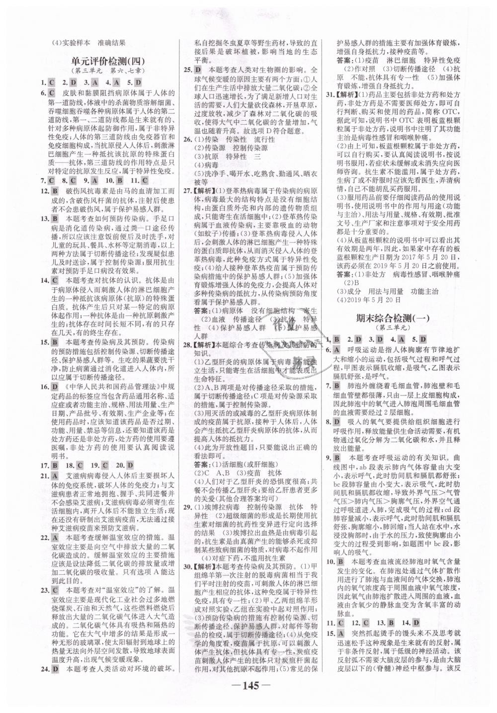 2019年世纪金榜金榜学案七年级生物下册济南版 第21页