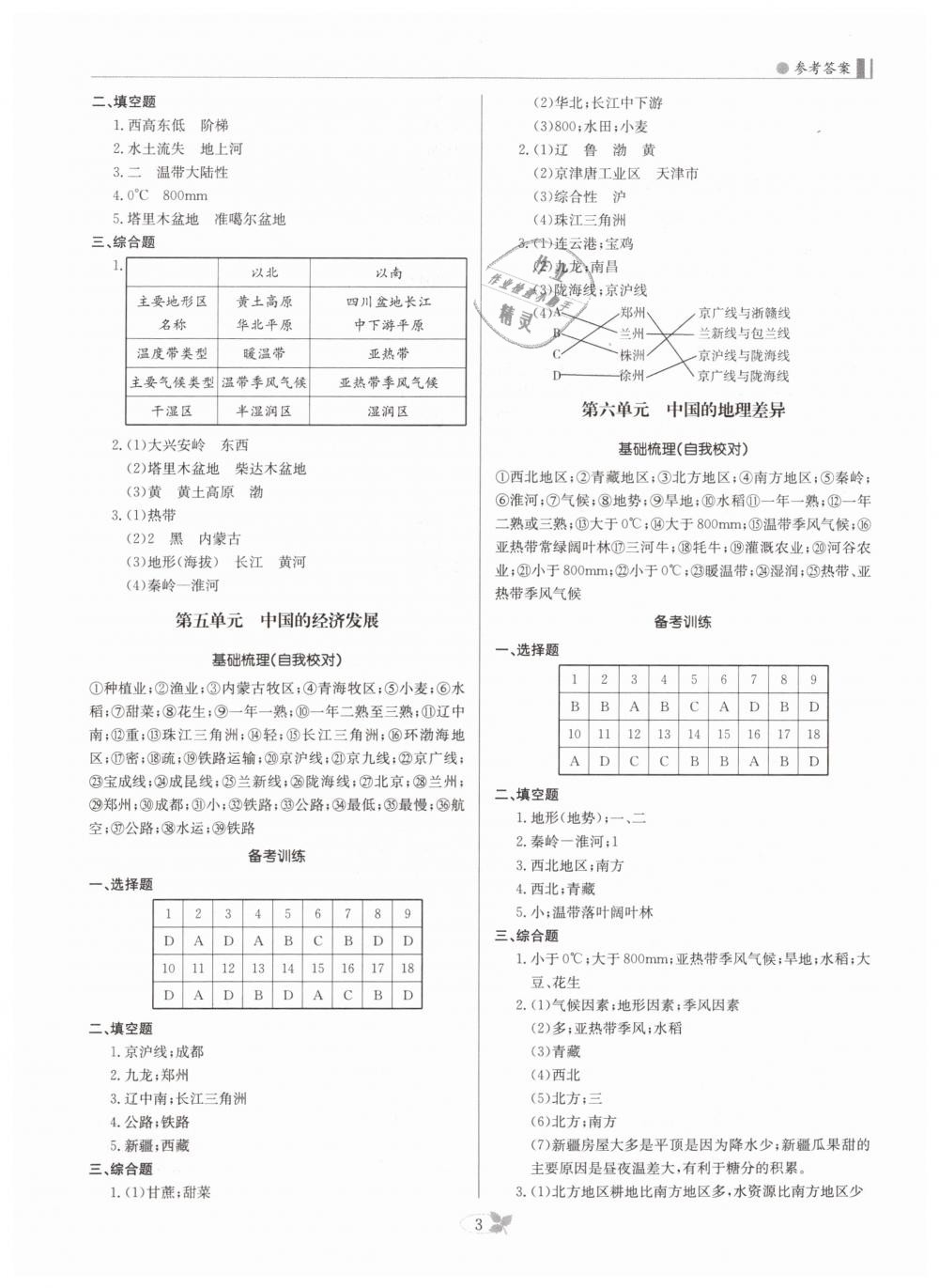 2019年中考風向標九年級地理人教版 第3頁