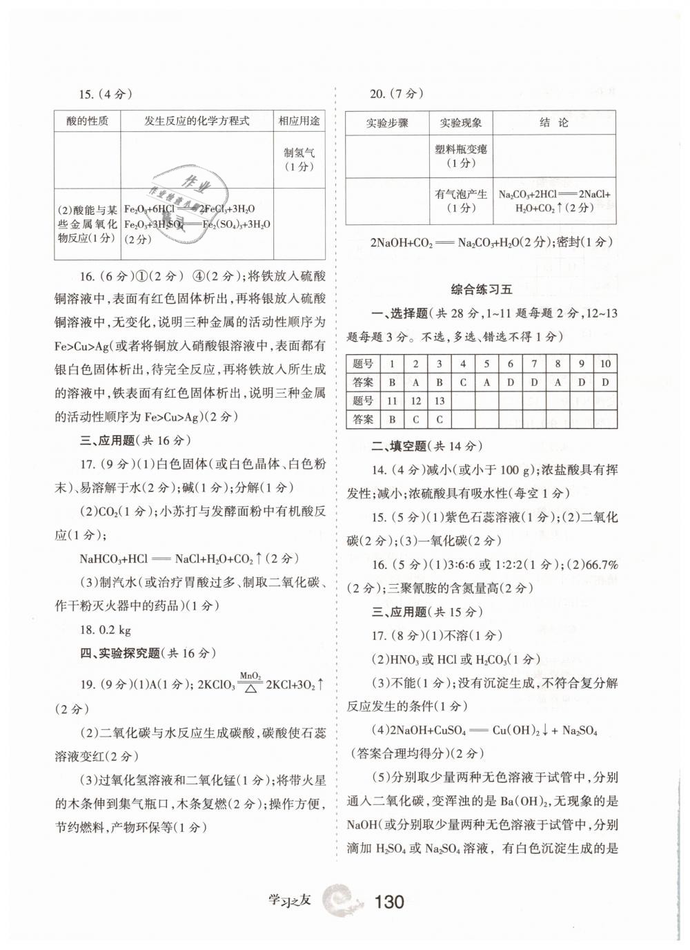 2019年學習之友九年級化學下冊人教版 第14頁