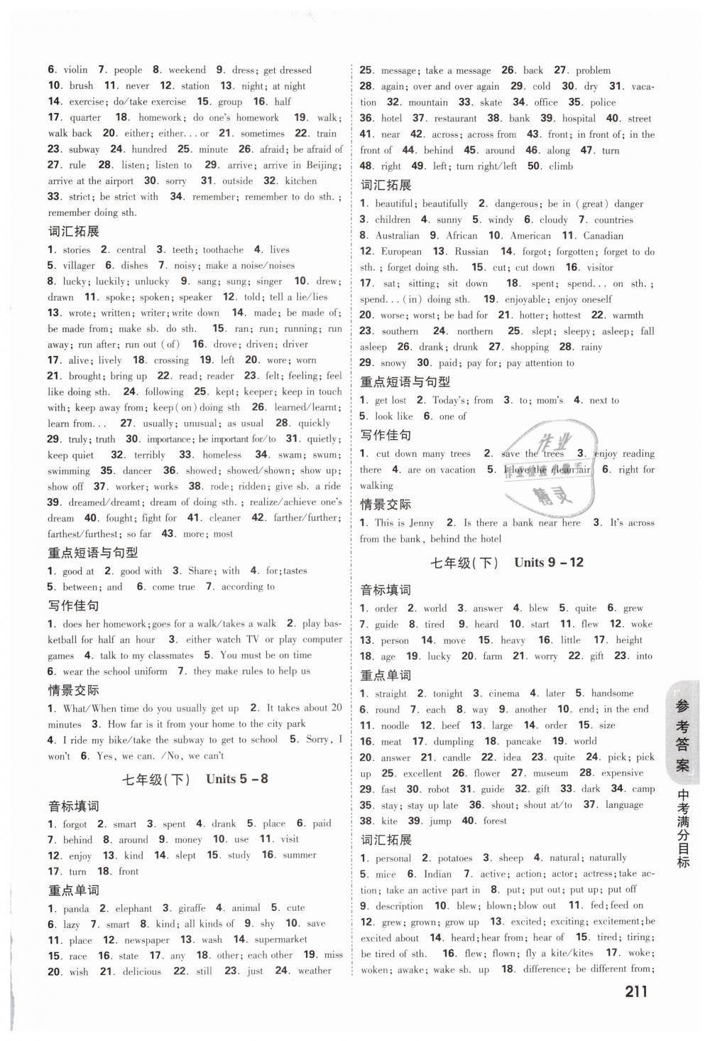 2019年萬(wàn)唯教育中考試題研究九年級(jí)英語(yǔ)四川專(zhuān)版 第18頁(yè)