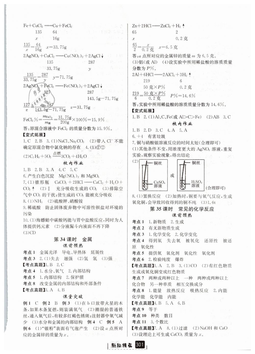 2019年勵(lì)耘新中考九年級(jí)科學(xué)浙教版浙江專用 第15頁(yè)