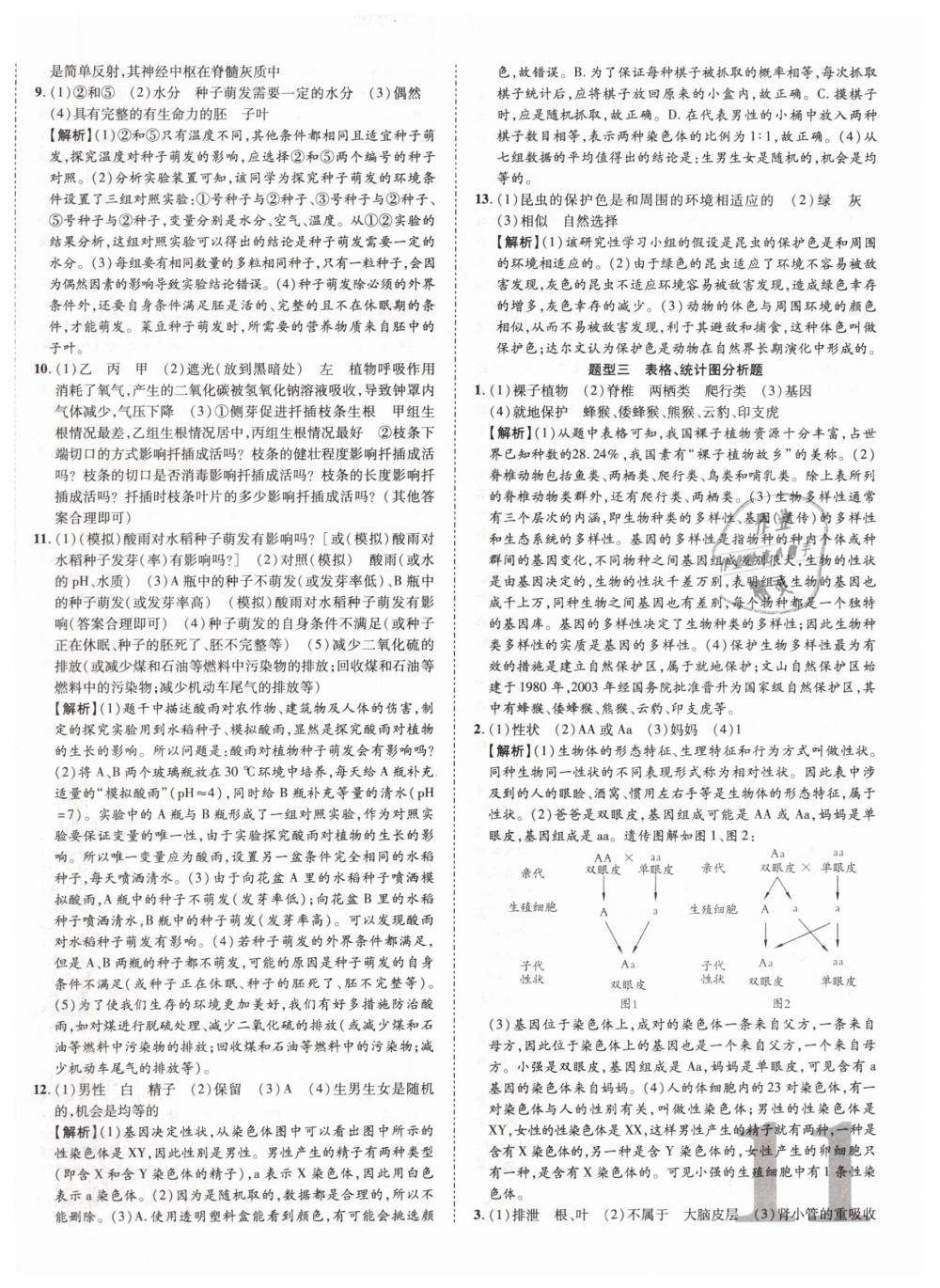 2019年中考加速度九年級(jí)生物 第22頁(yè)