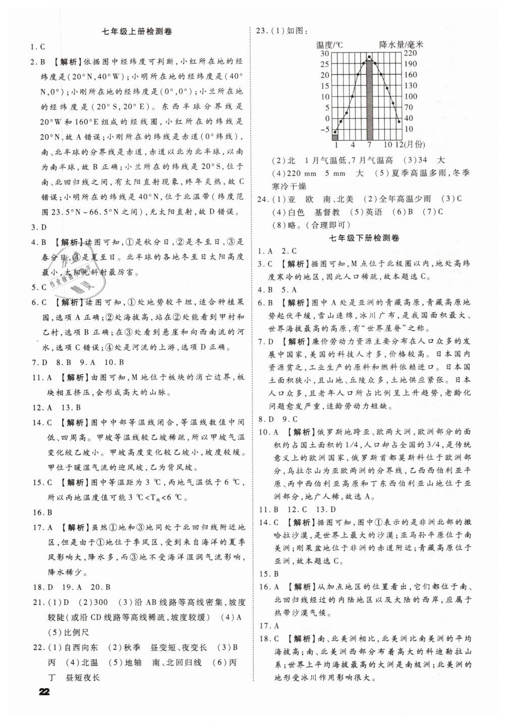 2019年陜西中考一練通九年級地理 第22頁