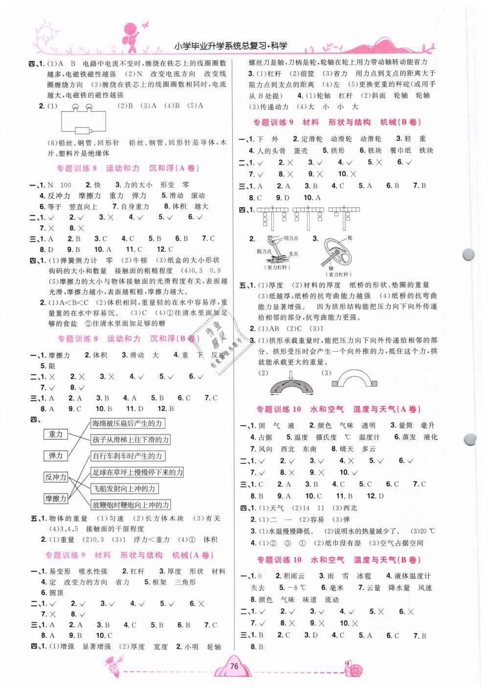 2019年宇軒圖書小學(xué)畢業(yè)升學(xué)系統(tǒng)總復(fù)習(xí)六年級(jí)科學(xué) 第4頁(yè)