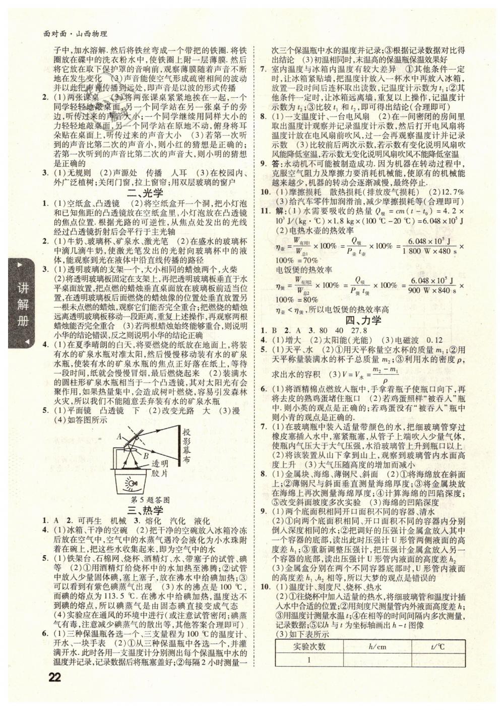 2019年山西中考面對面九年級物理 第22頁