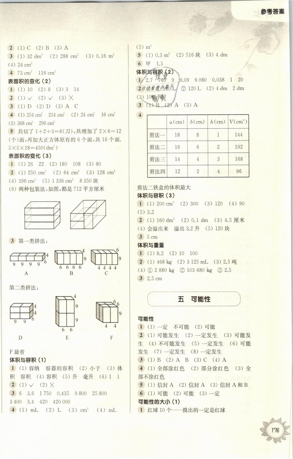 2019年第一作業(yè)三年級數(shù)學(xué)第二學(xué)期滬教版 第8頁