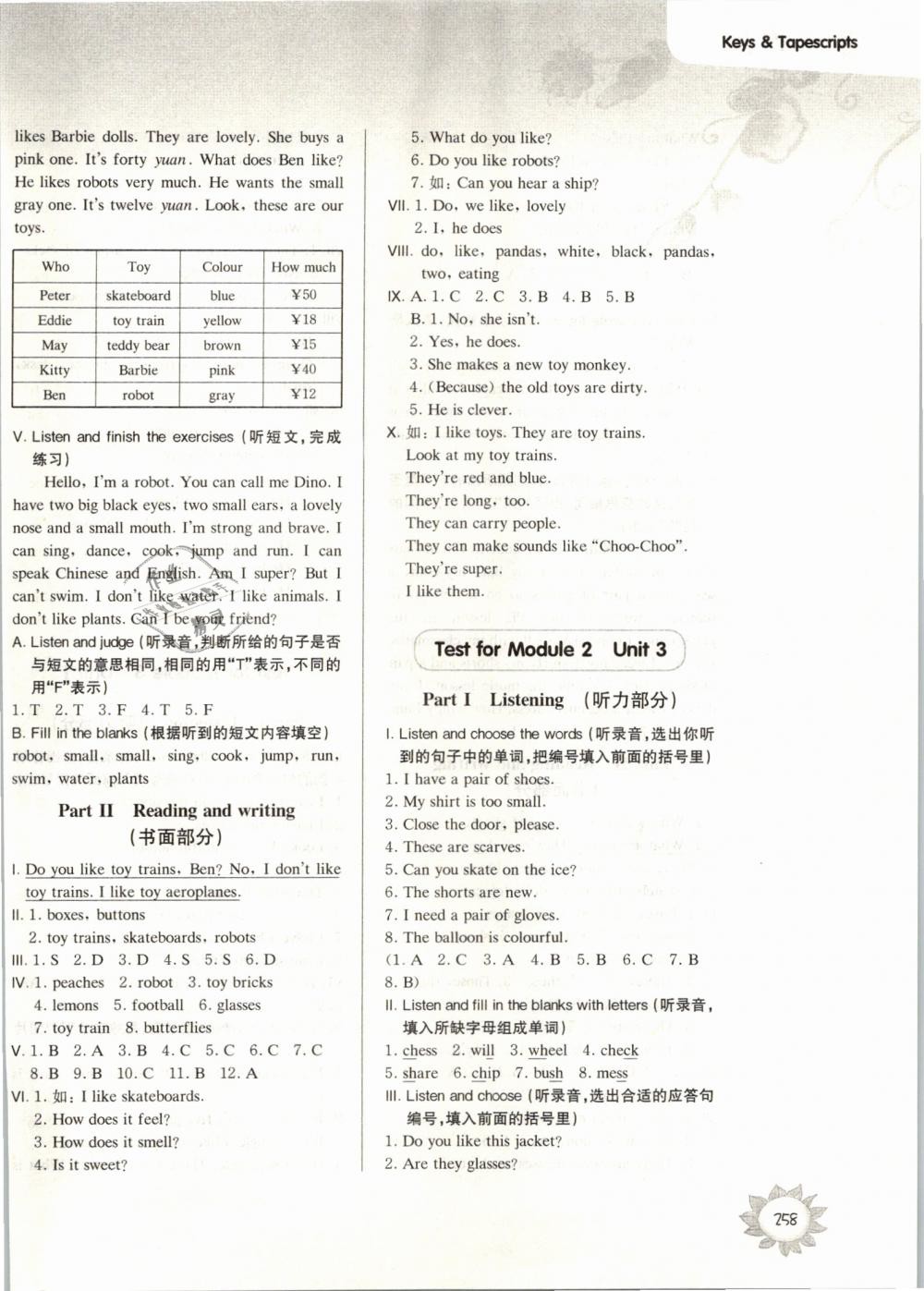 2019年第一作業(yè)三年級英語第二學期牛津版 第36頁