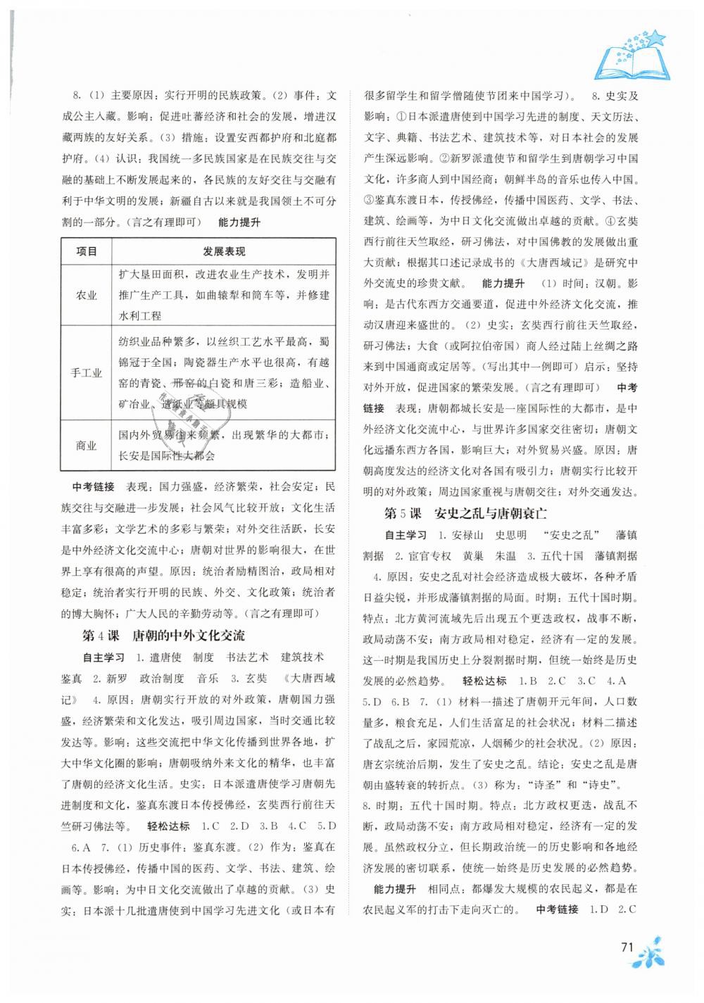 2019年自主學習能力測評七年級中國歷史下冊人教版 第2頁