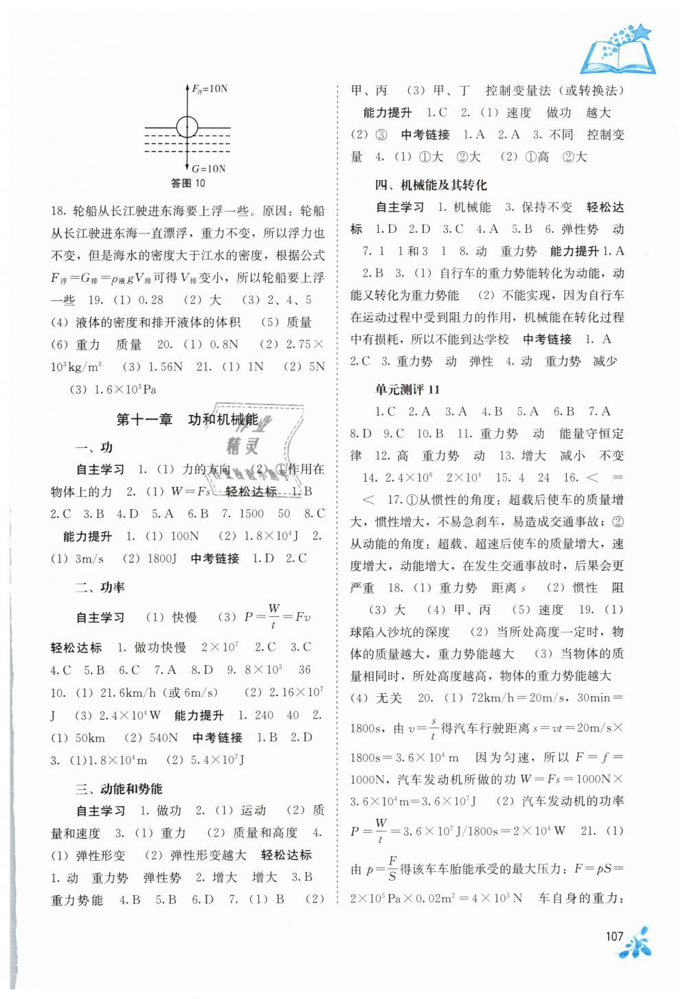 2019年自主学习能力测评八年级物理下册人教版 第5页