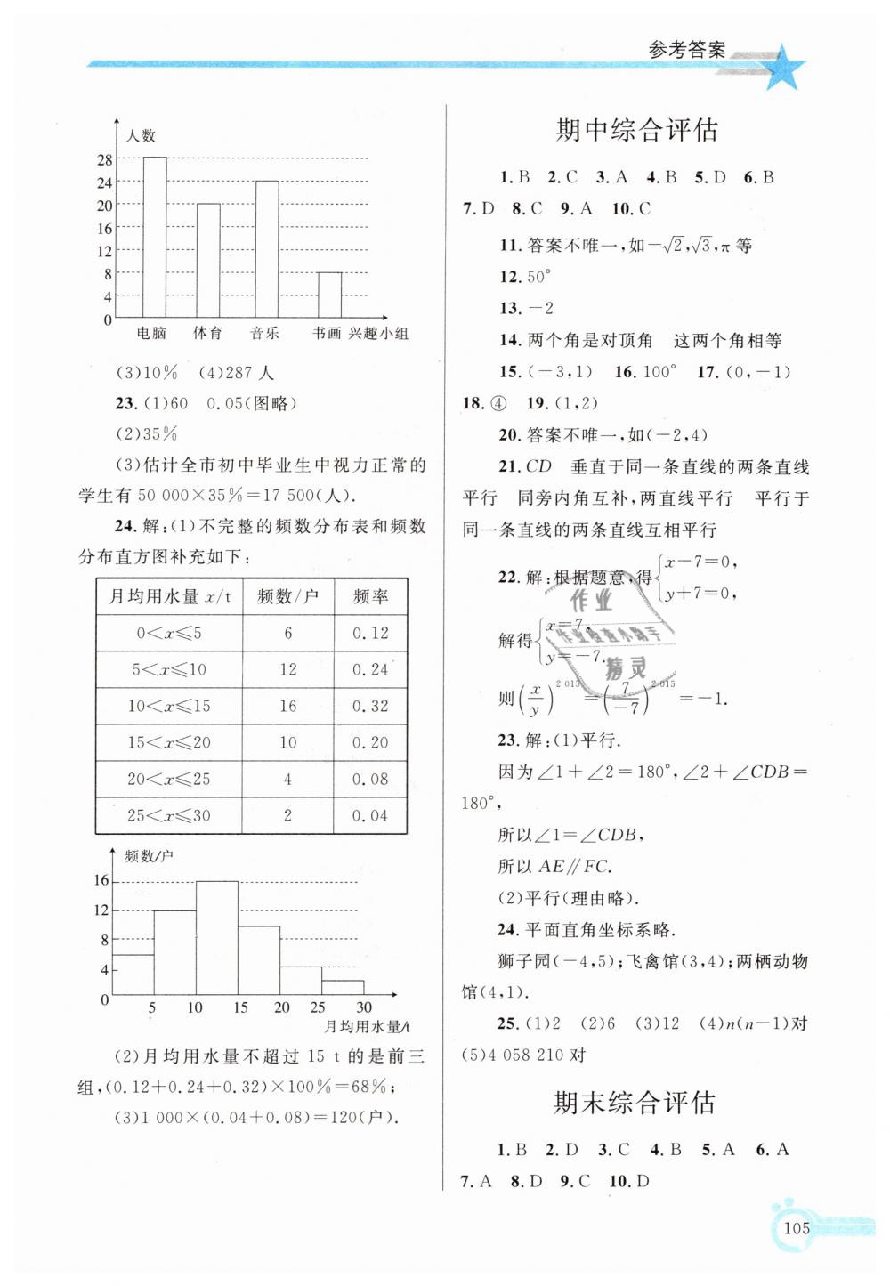 2019年同步轻松练习七年级数学下册人教版辽宁专版 第20页