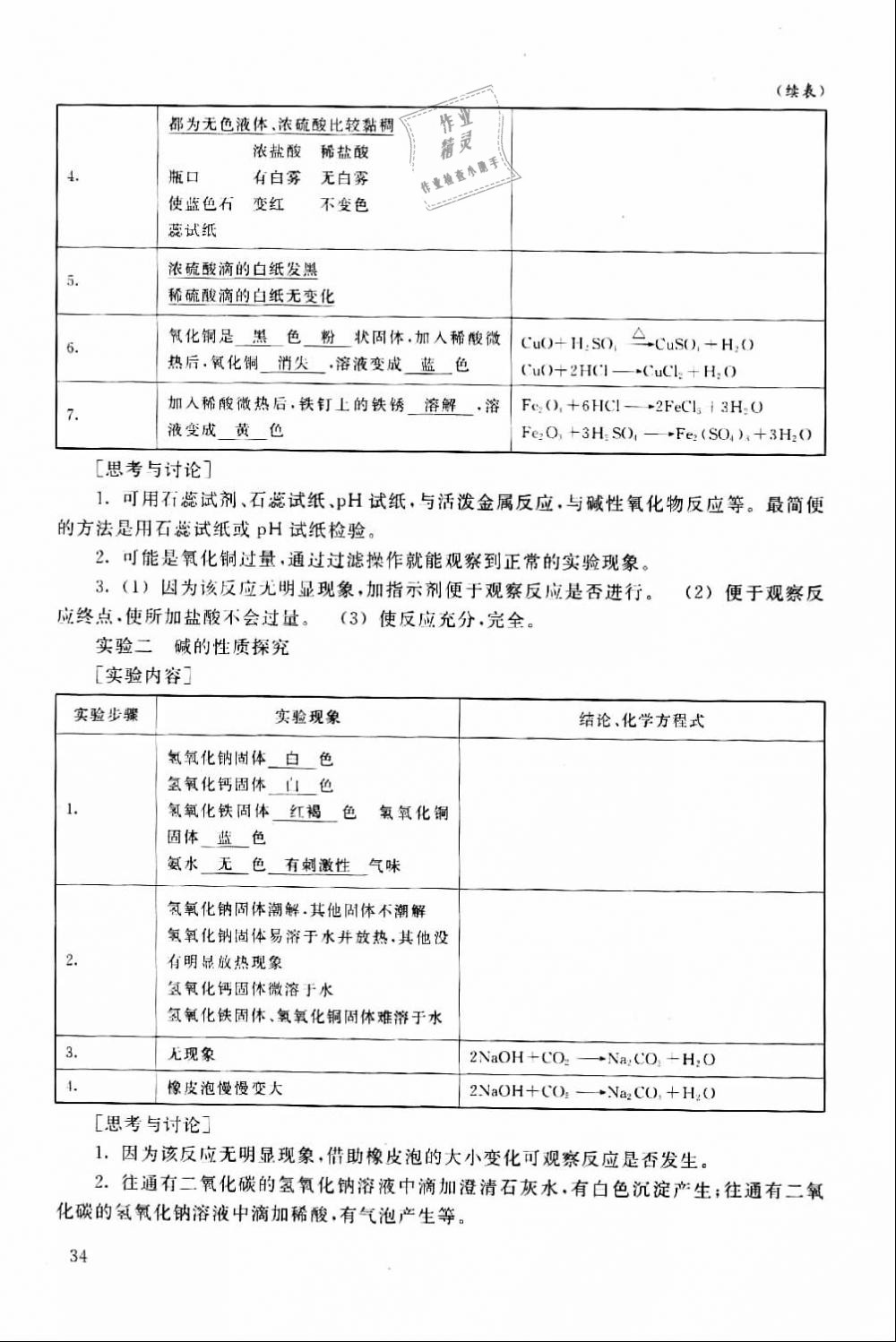 2019年化學(xué)練習(xí)部分九年級(jí)第二學(xué)期滬教版 第3頁(yè)