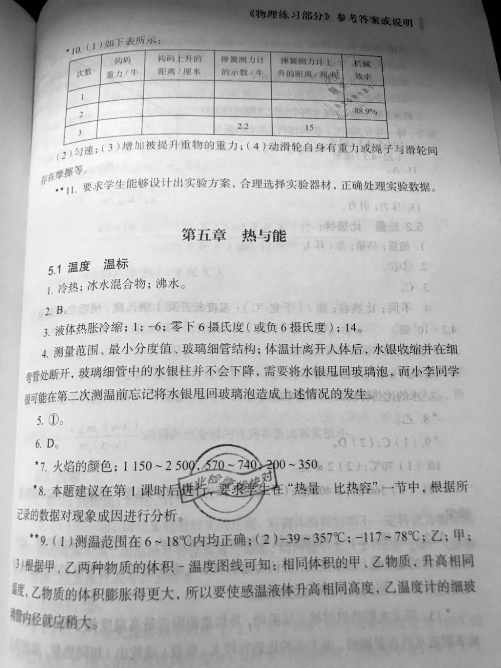 2019年物理練習(xí)部分八年級第二學(xué)期滬教版 第7頁