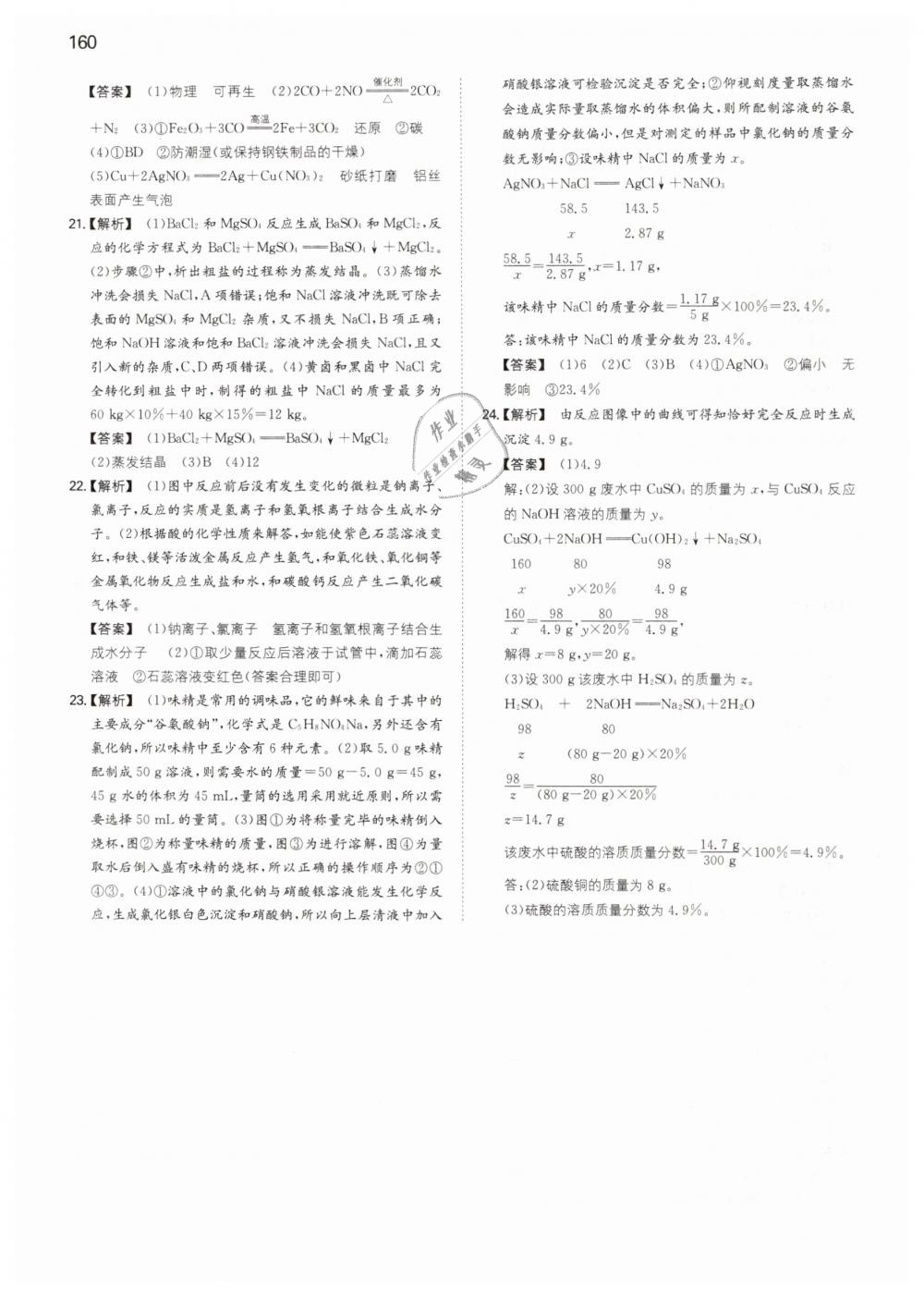 2019年一本九年級初中化學(xué)下冊人教版 第40頁