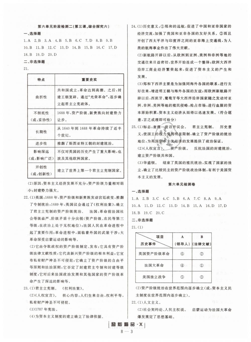 2019年勵耘書業(yè)勵耘活頁八年級歷史與社會下冊人教版 第3頁